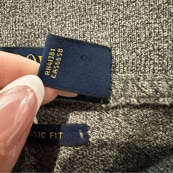 Polo Ralph Lauren Classic Fit Heather Gray Piqué Polo XXL Classic Americana - Picture 7 of 12